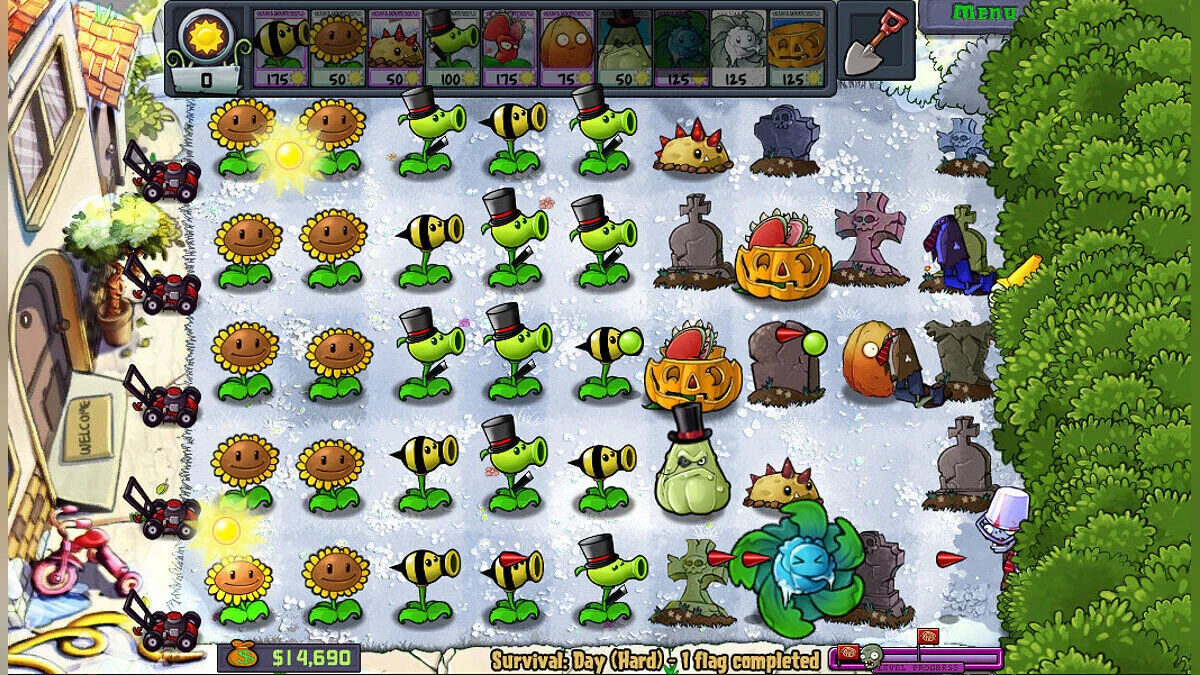 Plants vs. Zombies — Another Day: New History — продолжение первой и второй части игры