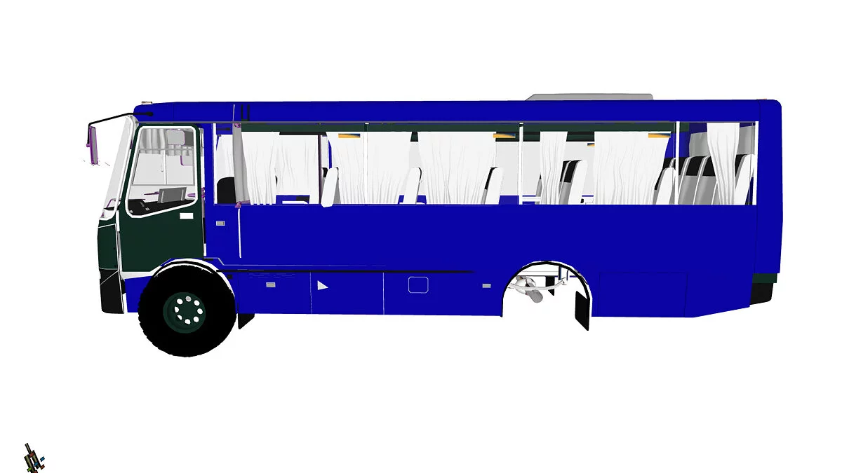 Simple Car Crash Physics Sim — Автобус Isuzu