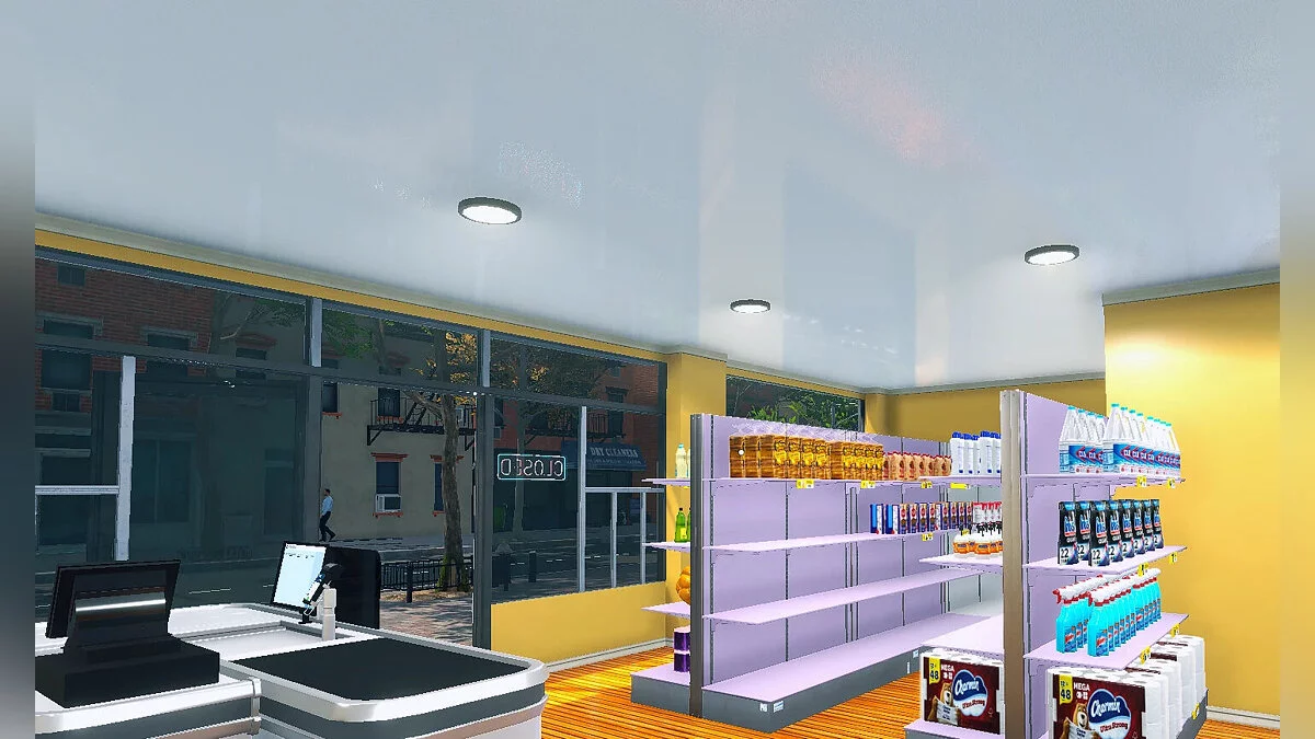 Supermarket Simulator — Белый гипсовый потолок