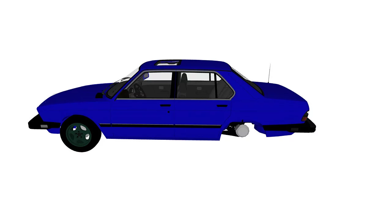 Simple Car Crash Physics Sim — BMW 535is (E28)