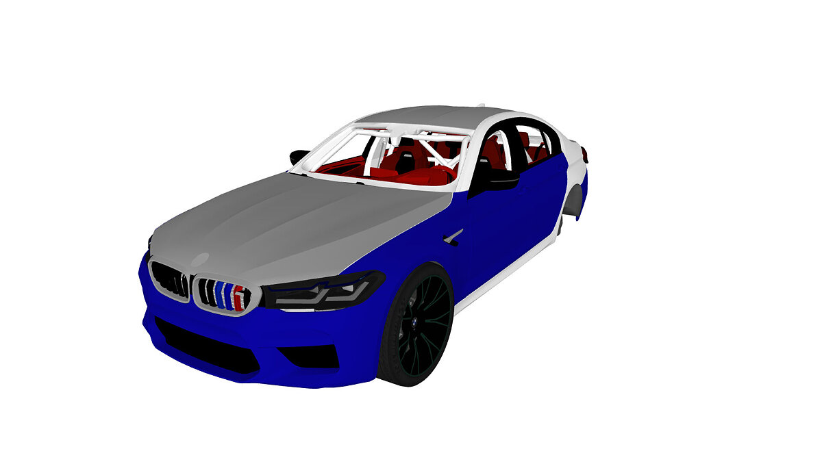 Simple Car Crash Physics Sim — BMW M5 F90 Competition