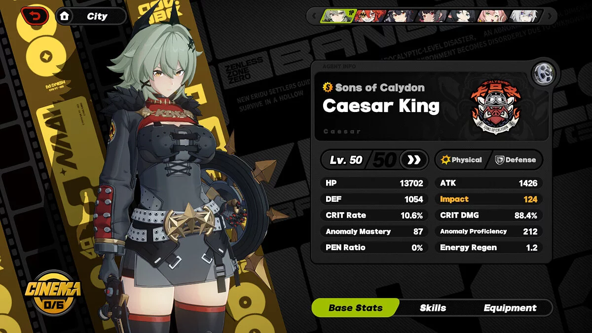 Zenless Zone Zero — Цезарь с натренированным телом