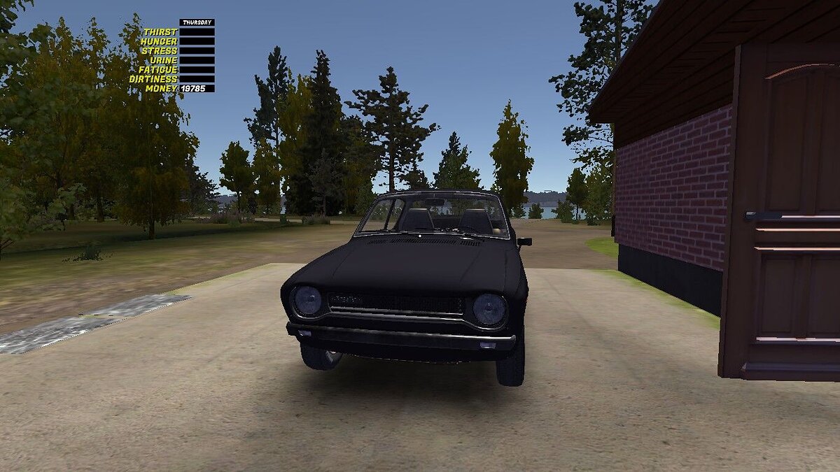 My Summer Car — Черная сток Сатсума, чистый гараж, много еды