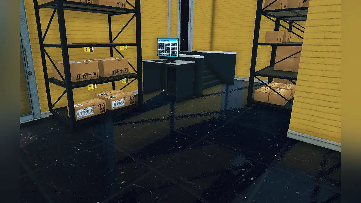 Supermarket Simulator — Черный керамический пол