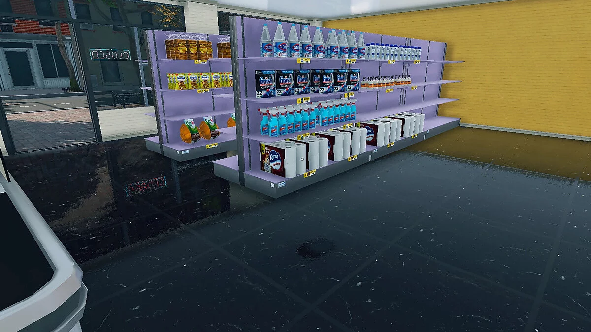 Supermarket Simulator — Черный керамический пол