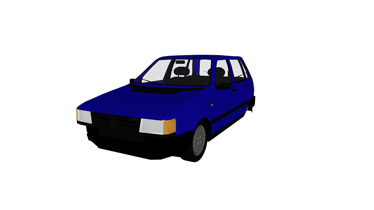 Simple Car Crash Physics Sim — FIAT Uno