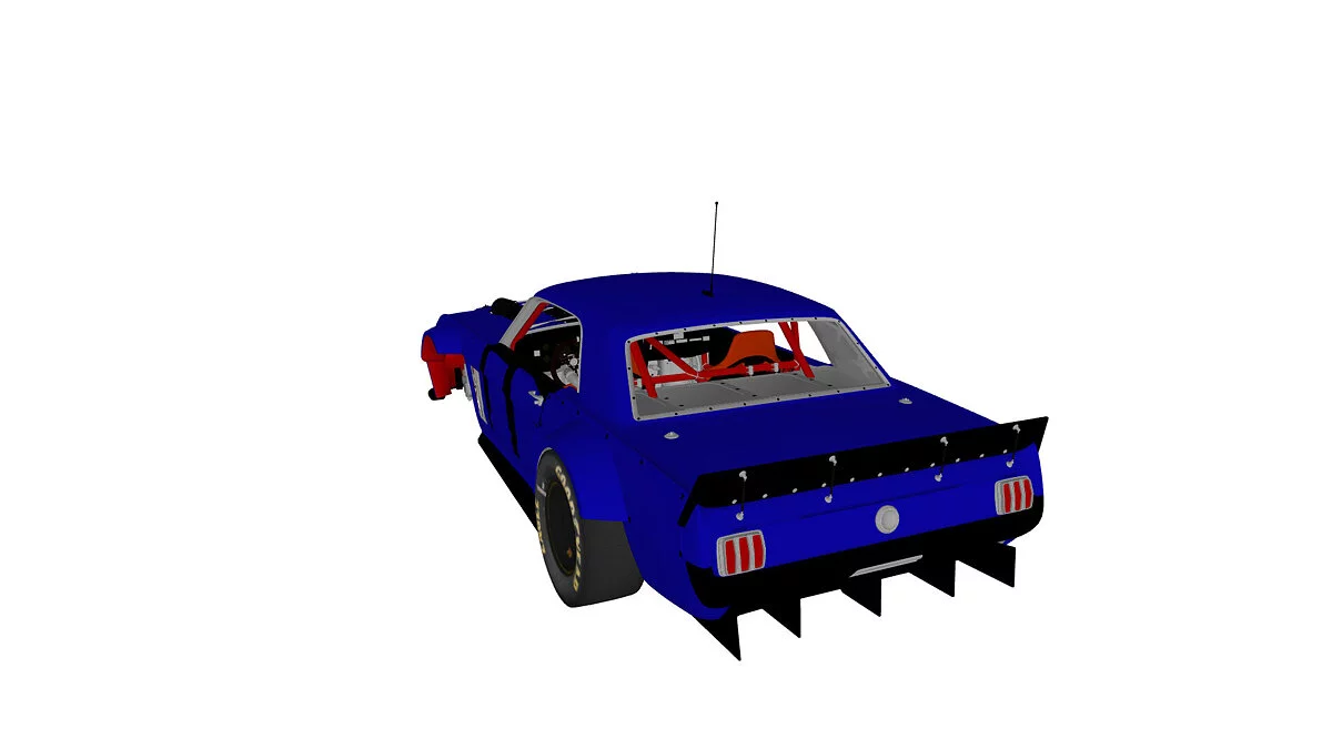 Simple Car Crash Physics Sim — Ford Mustang 1000