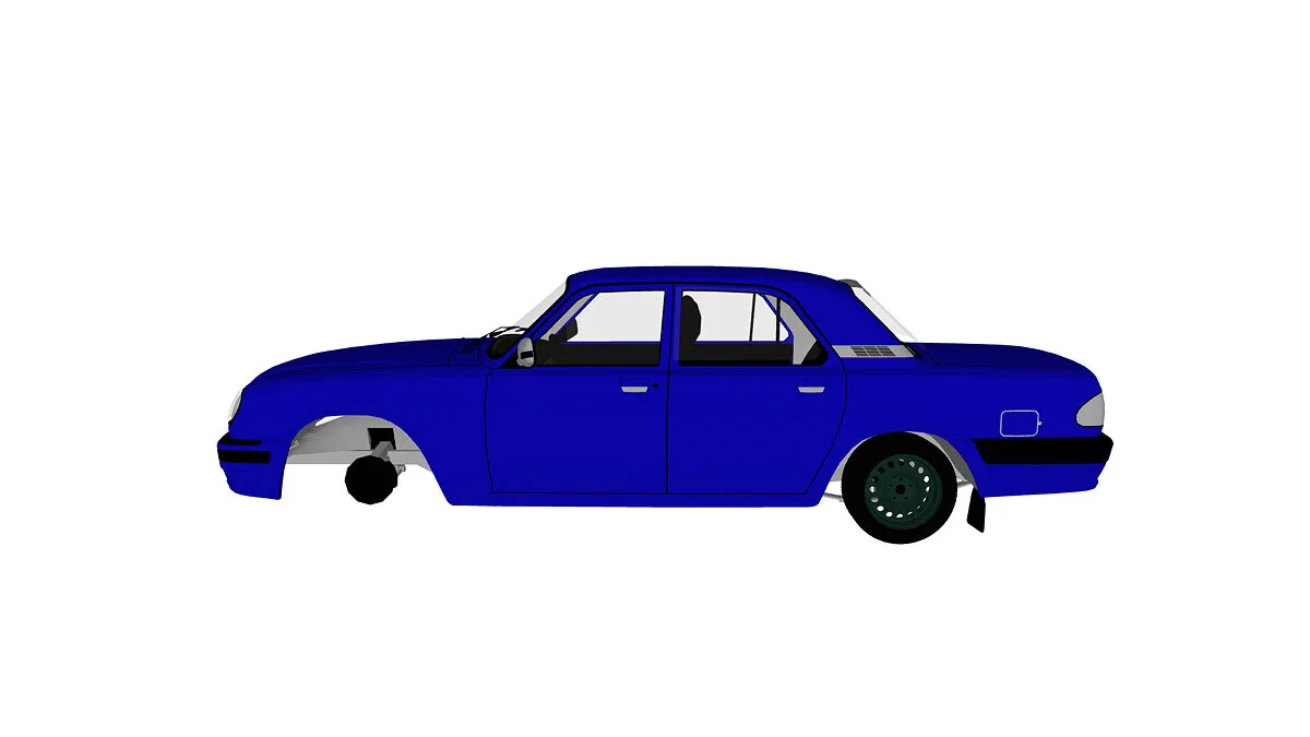Simple Car Crash Physics Sim — Газ 35105 Волга