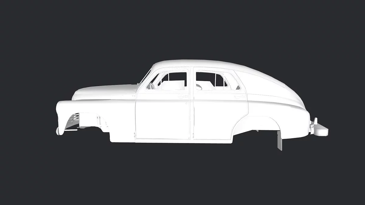 Simple Car Crash Physics Sim — ГАЗ-М-20 «Победа»