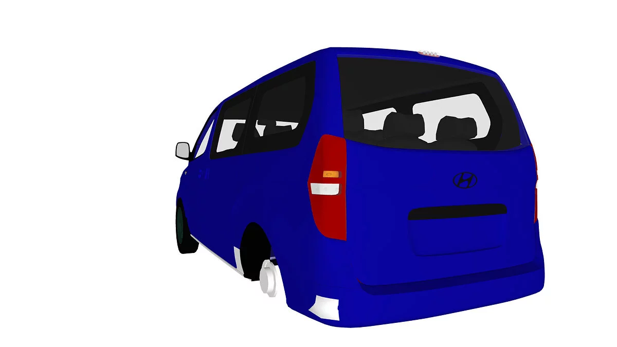 Simple Car Crash Physics Sim — Hyundai Grand Starex