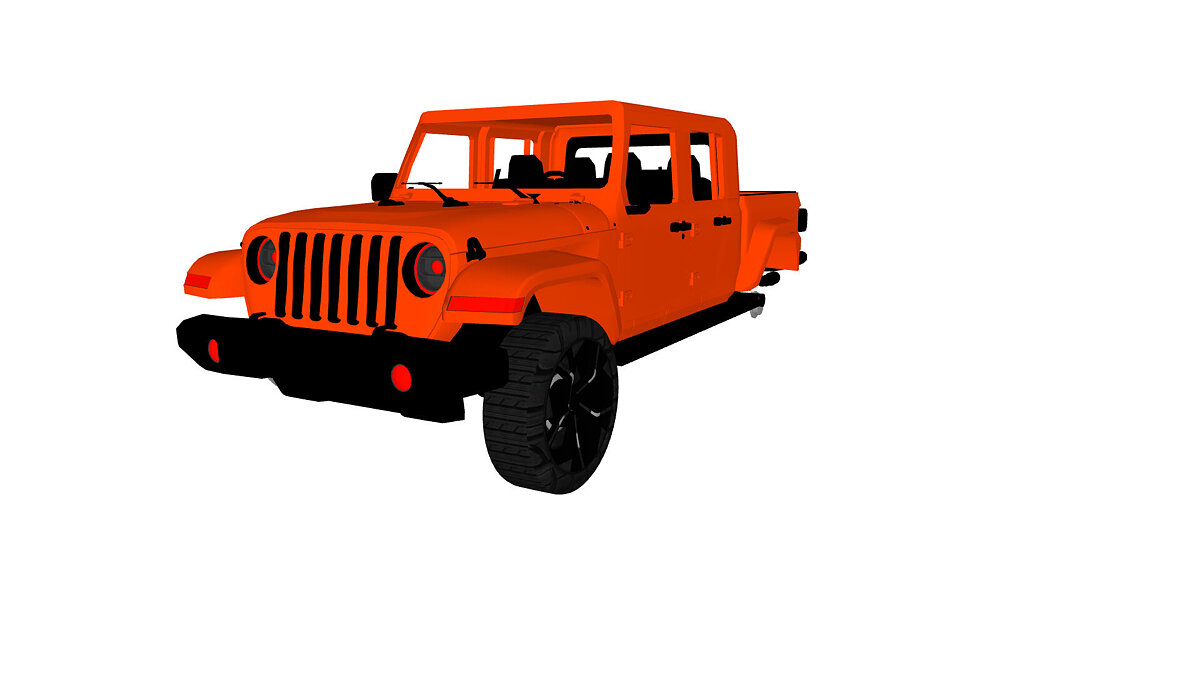 Simple Car Crash Physics Sim — Jeep Gladiator