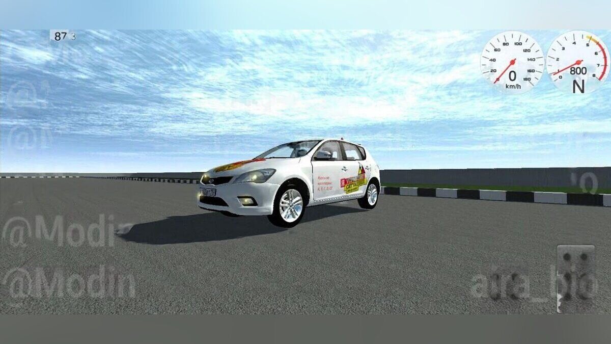 Simple Car Crash Physics Sim — Kia ceed