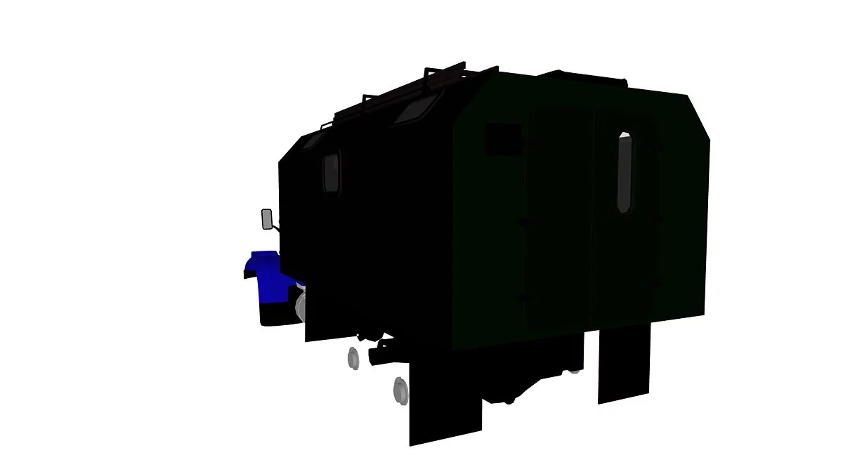 Simple Car Crash Physics Sim — КрАЗ 255Б с кунгом