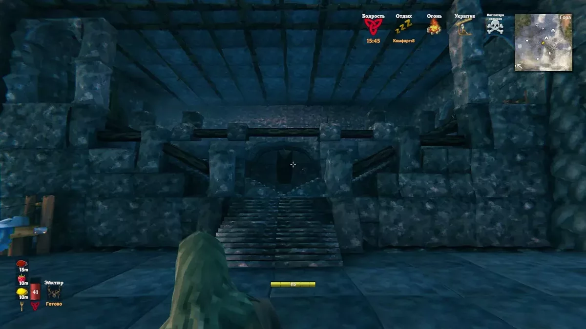 Valheim — Крепость Каэр морхен (с телепортом от т. респауна)