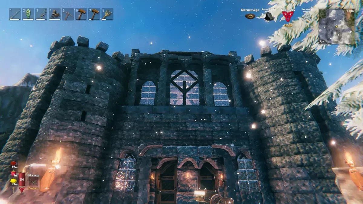 Valheim — Крепость Каэр морхен (с телепортом от т. респауна)