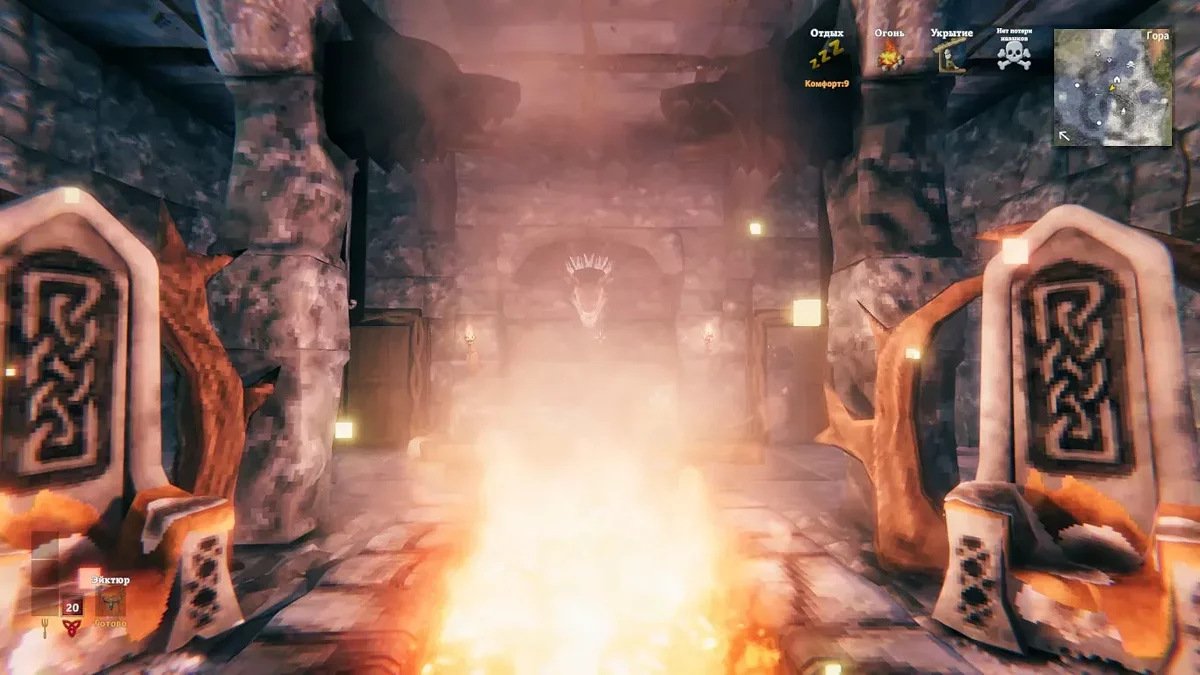 Valheim — Крепость Каэр морхен (с телепортом от т. респауна)