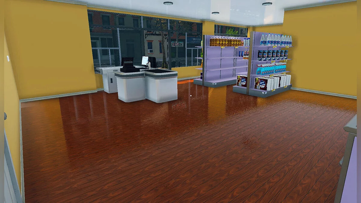 Supermarket Simulator — Лакированный деревянный пол
