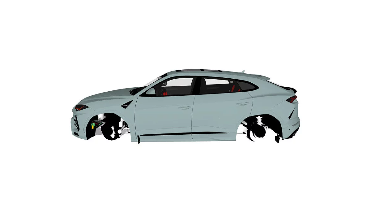 Simple Car Crash Physics Sim — Lamborghini Urus Performante