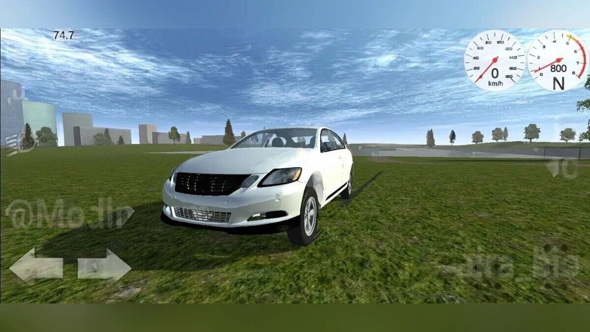 Simple Car Crash Physics Sim — Lexus Gs350