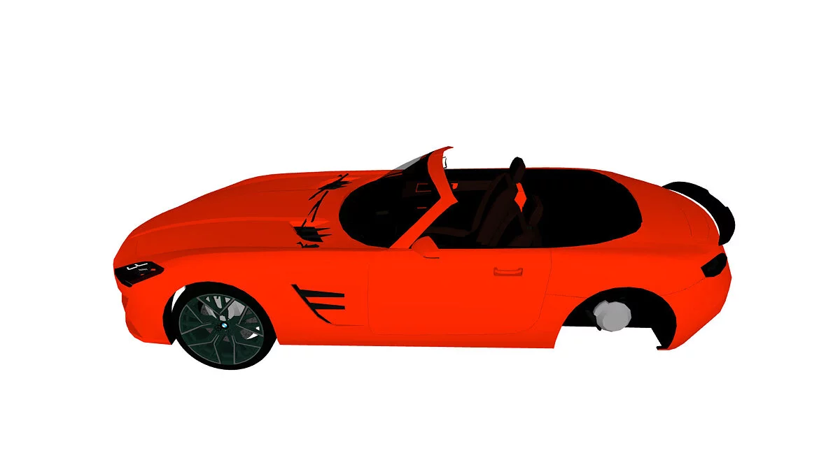 Simple Car Crash Physics Sim — Mercedes-Benz SLS AMG