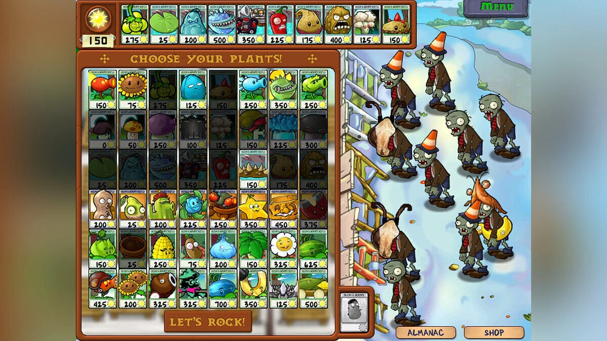 Plants vs. Zombies — Мод M.O.T.S v1.2.1 — новый геймплей, графика, музыка, растения и зомби