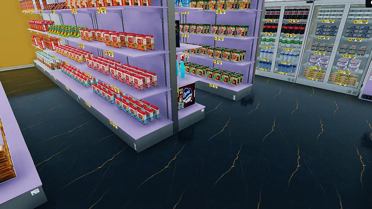 Supermarket Simulator — Полированный керамический пол