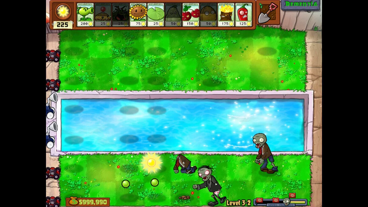 Plants vs. Zombies — PvZ Dementia — мод с уникальной особенностью
