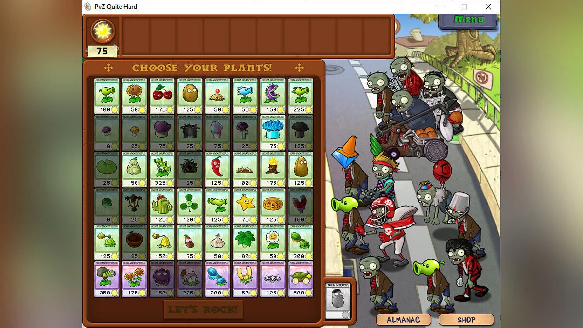 Plants vs. Zombies — Quite Hard — усложнение игрового процесса [2.2.0]