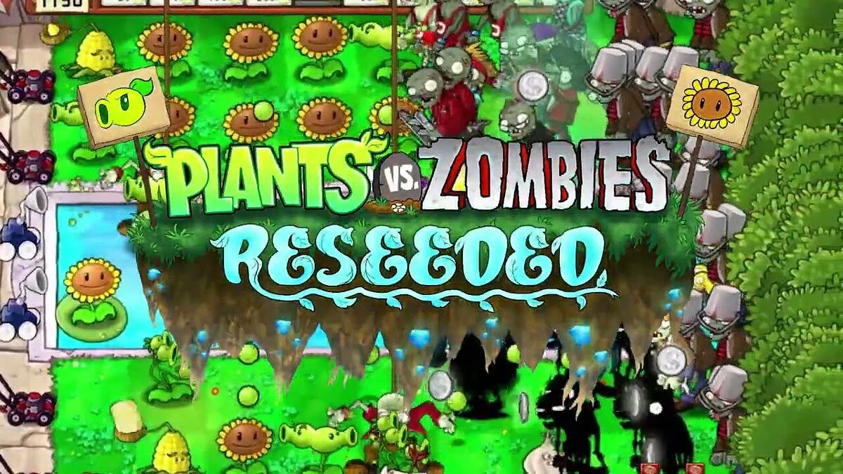 Plants vs. Zombies — Reseeded — переработка всех растений и некоторых зомби + уровни сложности