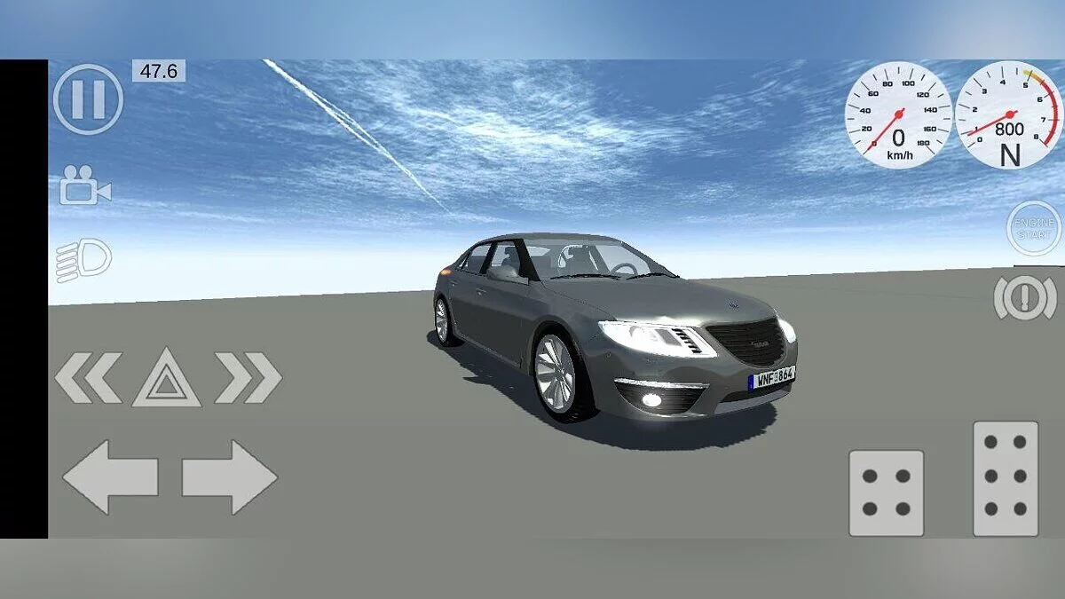 Simple Car Crash Physics Sim — Saab 9-5 2009-201