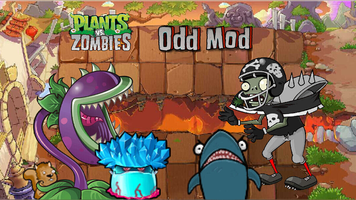 Plants vs. Zombies — Странный мод Odd Mod + Хардкорный EX-режим [v1.4]