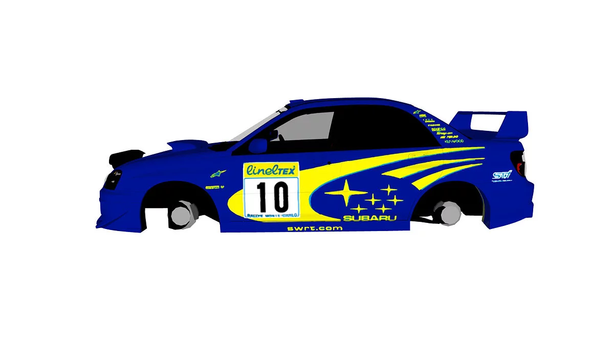 Simple Car Crash Physics Sim — Subaru Impreza Ice Race