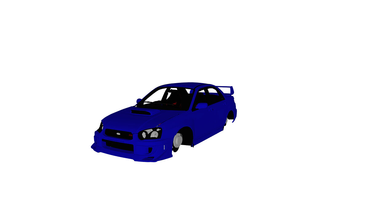 Simple Car Crash Physics Sim — Subaru Impreza