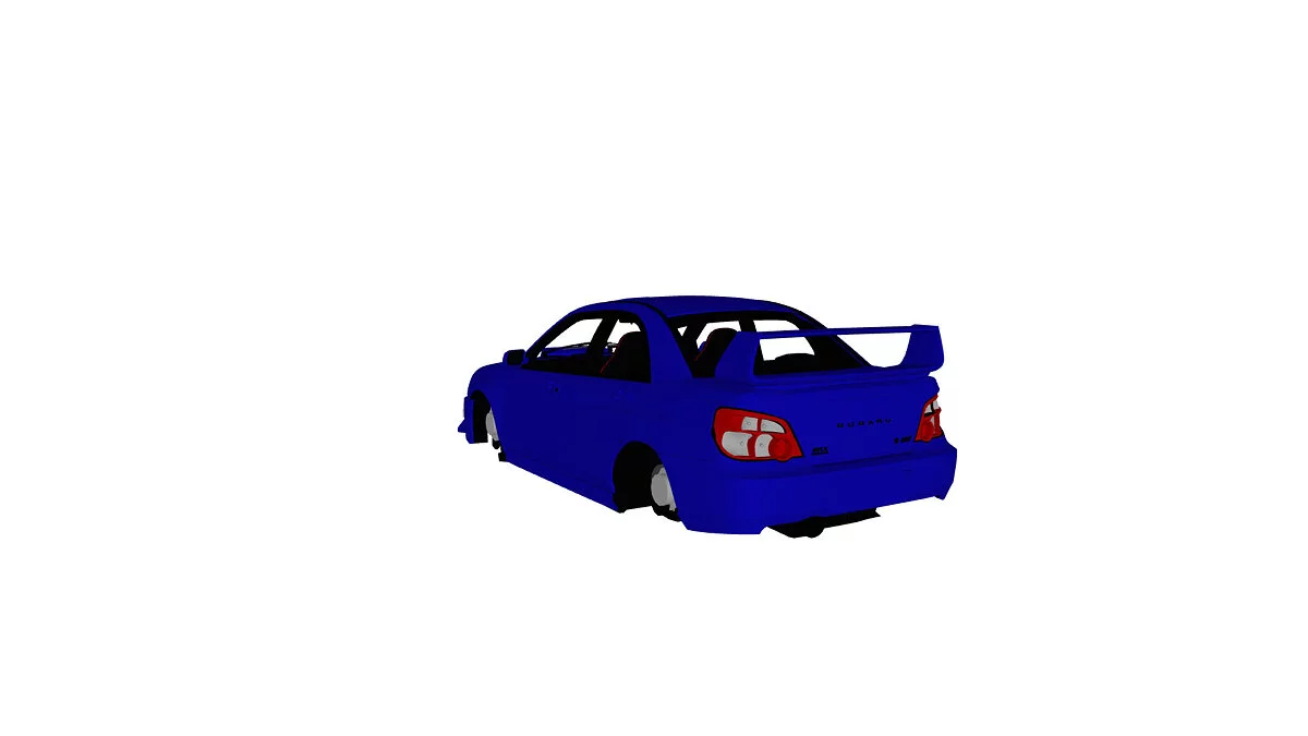 Simple Car Crash Physics Sim — Subaru Impreza