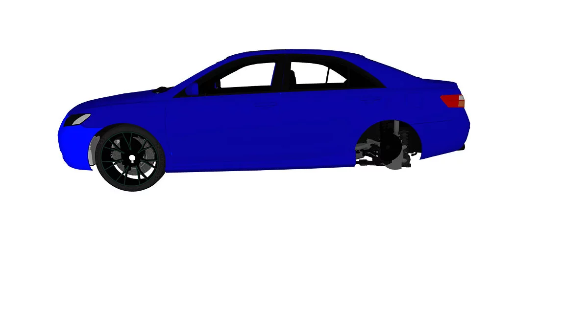 Simple Car Crash Physics Sim — Toyota Camry