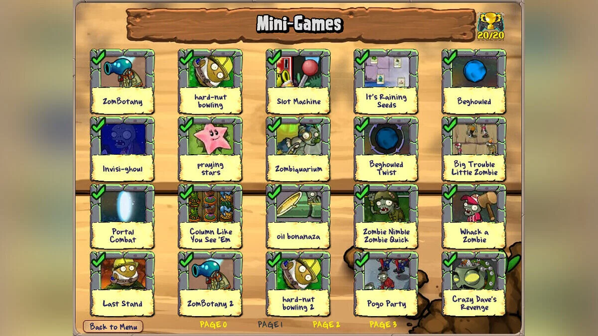 Plants vs. Zombies — Travel Pursuit — улучшенная графика и новые модели растений v1.5
