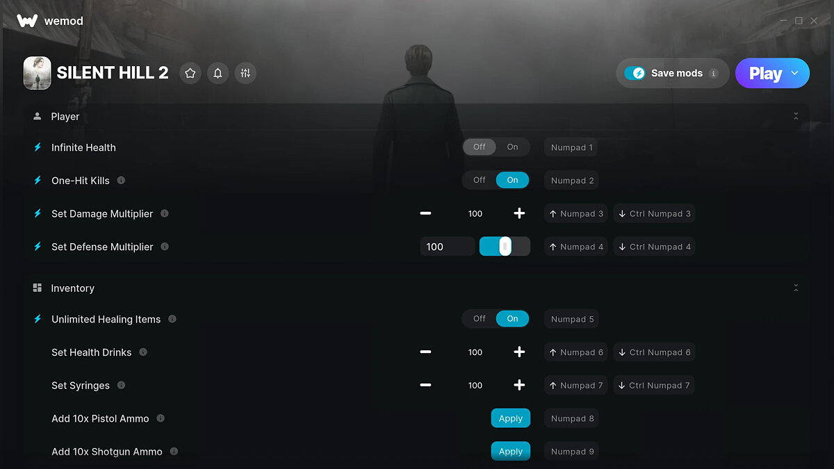Silent Hill 2 — Трейнер (+21) от 22.10.2024 [WeMod]