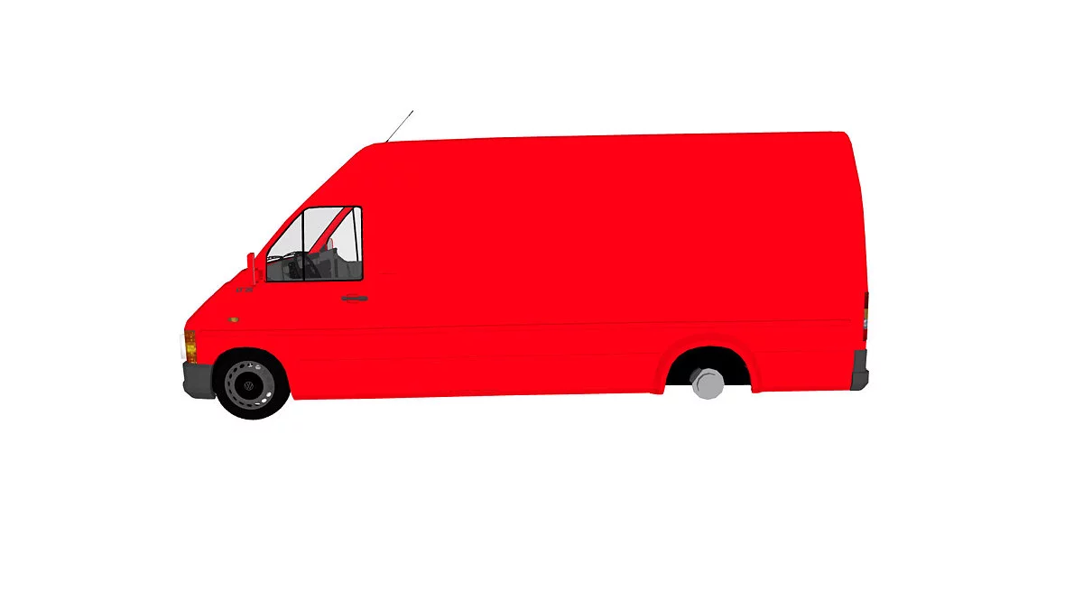 Simple Car Crash Physics Sim — Volkswagen LT 35
