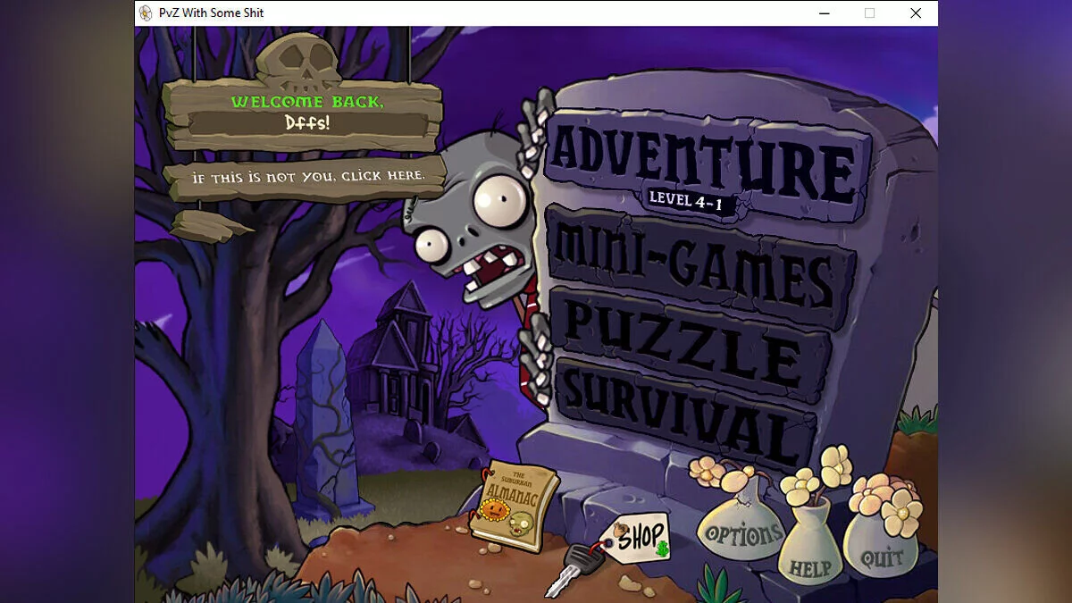 Plants vs. Zombies — With Some Shit — изменение многих аспектов игры [1.1]