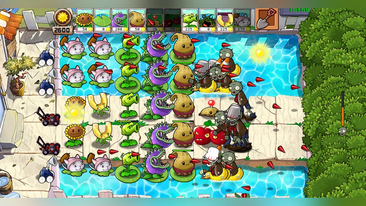 Plants vs. Zombies — Yet Another Insane Spawnrate: Overgrowth (0.702-1) — очередной безумный мод