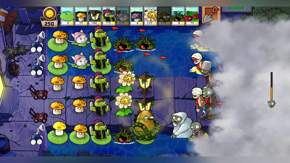 Plants vs. Zombies — Yet Another Insane Spawnrate: Overgrowth (0.702-1) — очередной безумный мод