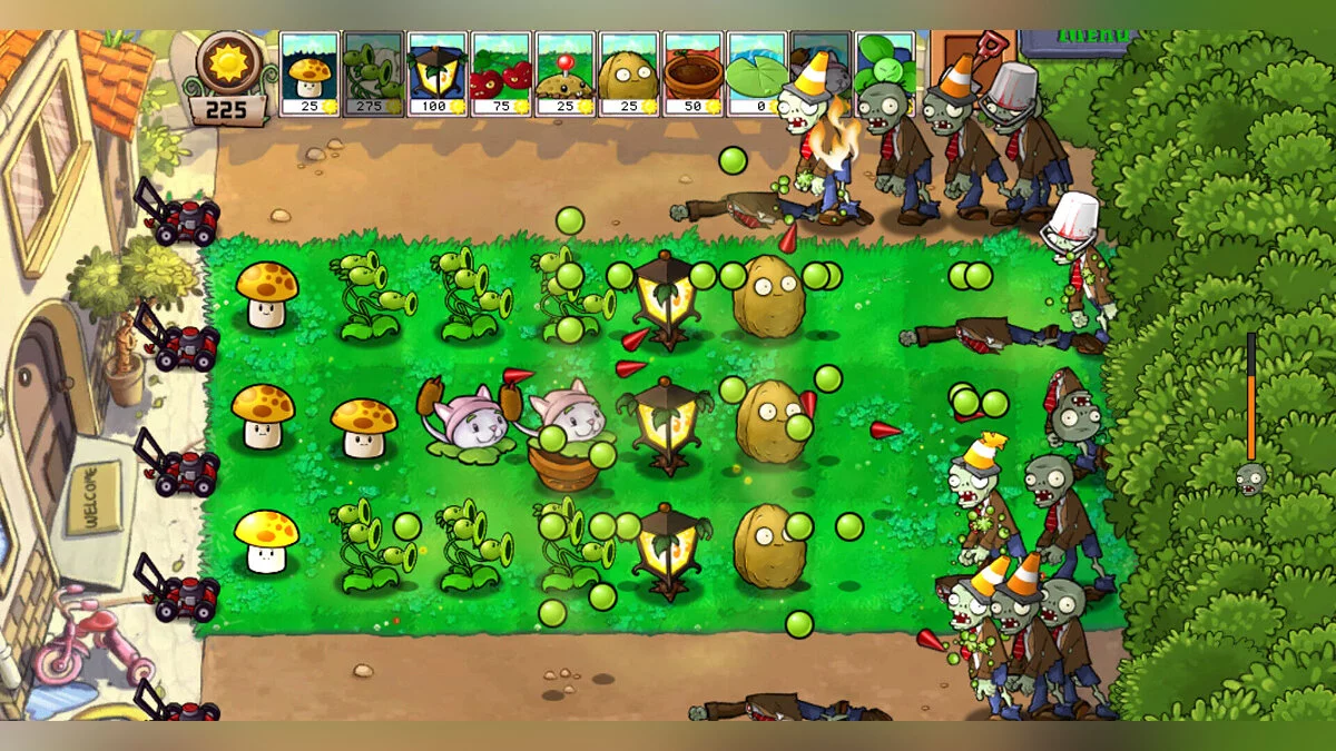 Plants vs. Zombies — Yet Another Insane Spawnrate: Overgrowth (0.702-1) — очередной безумный мод