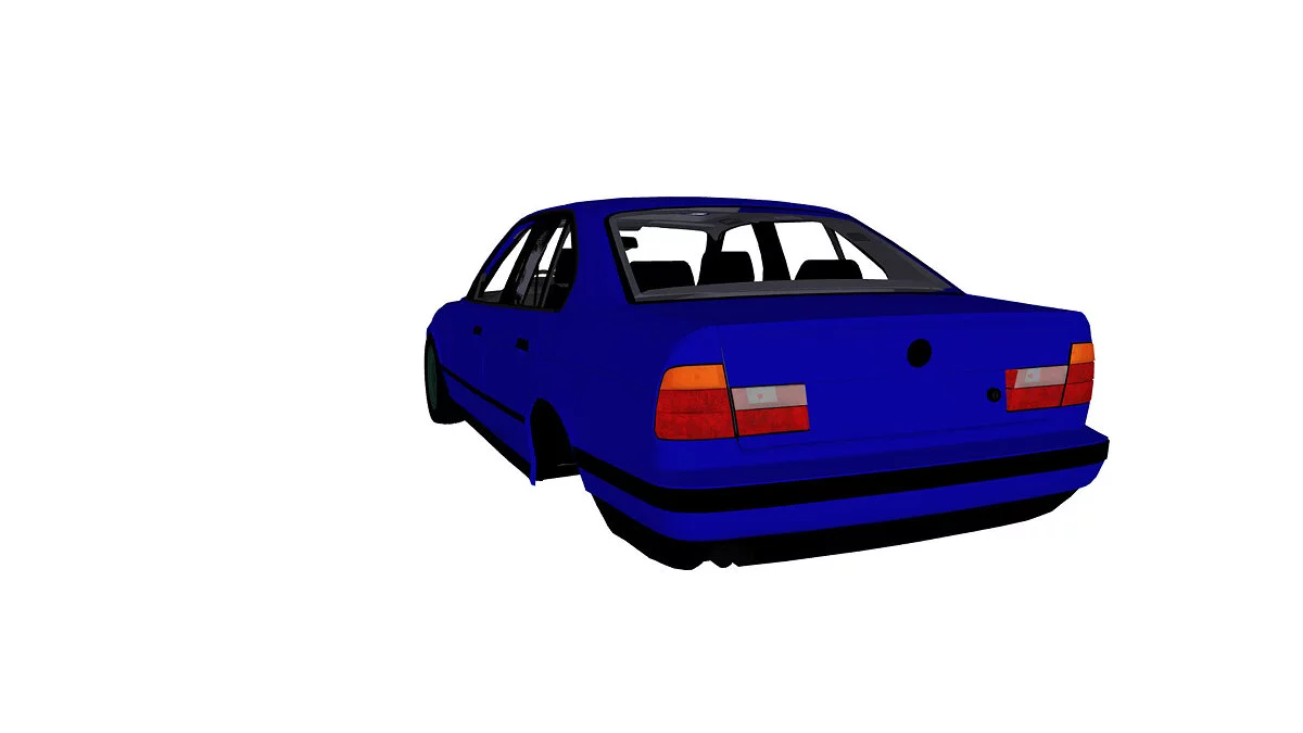 Simple Car Crash Physics Sim — BMW E34 520i