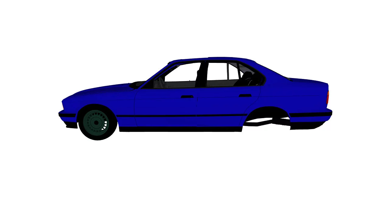 Simple Car Crash Physics Sim — BMW E34 520i