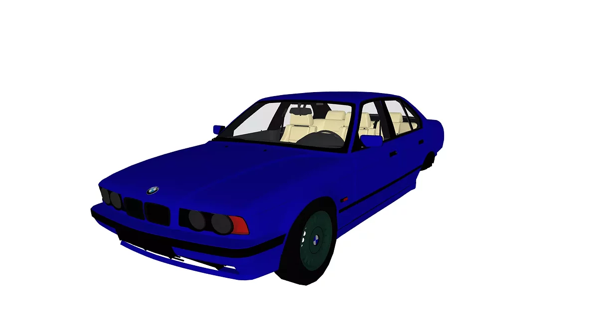 Simple Car Crash Physics Sim — BMW E34