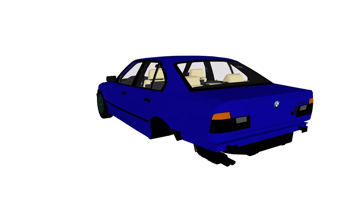 Simple Car Crash Physics Sim — BMW E34