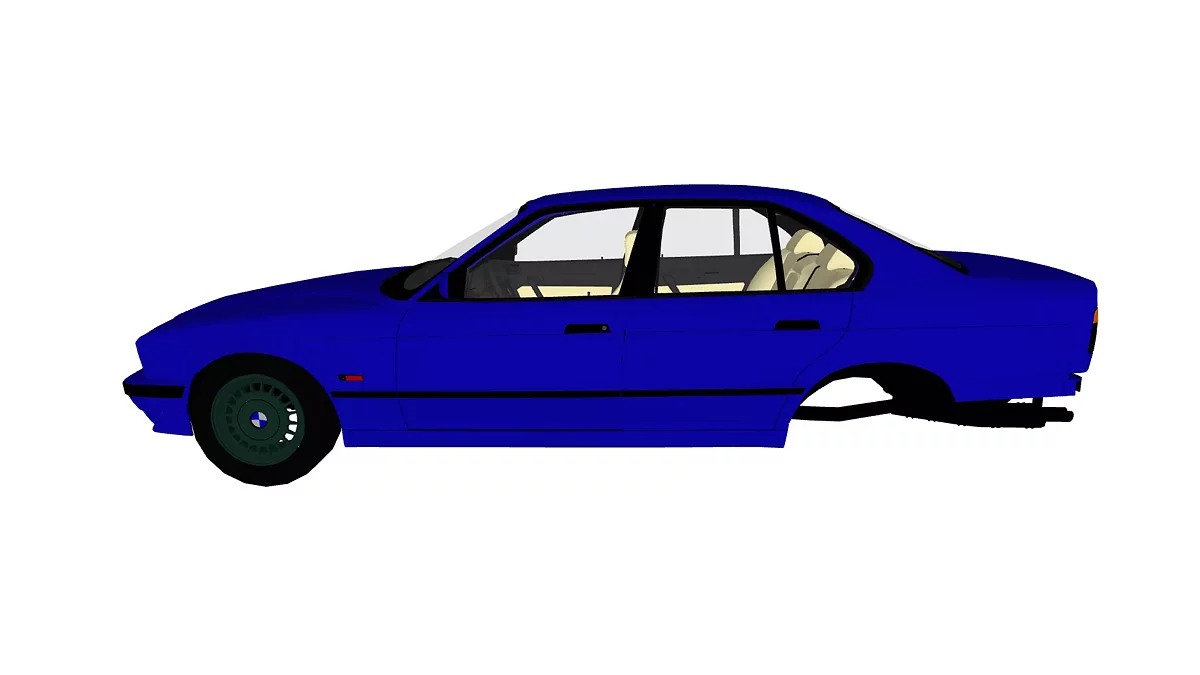 Simple Car Crash Physics Sim — BMW E34