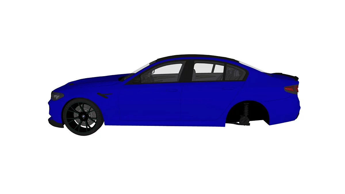 Simple Car Crash Physics Sim — BMW M5 LCI (2022)