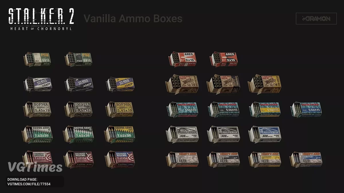 S.T.A.L.K.E.R. 2: Heart of Chornobyl — Читаемые коробки боеприпасов