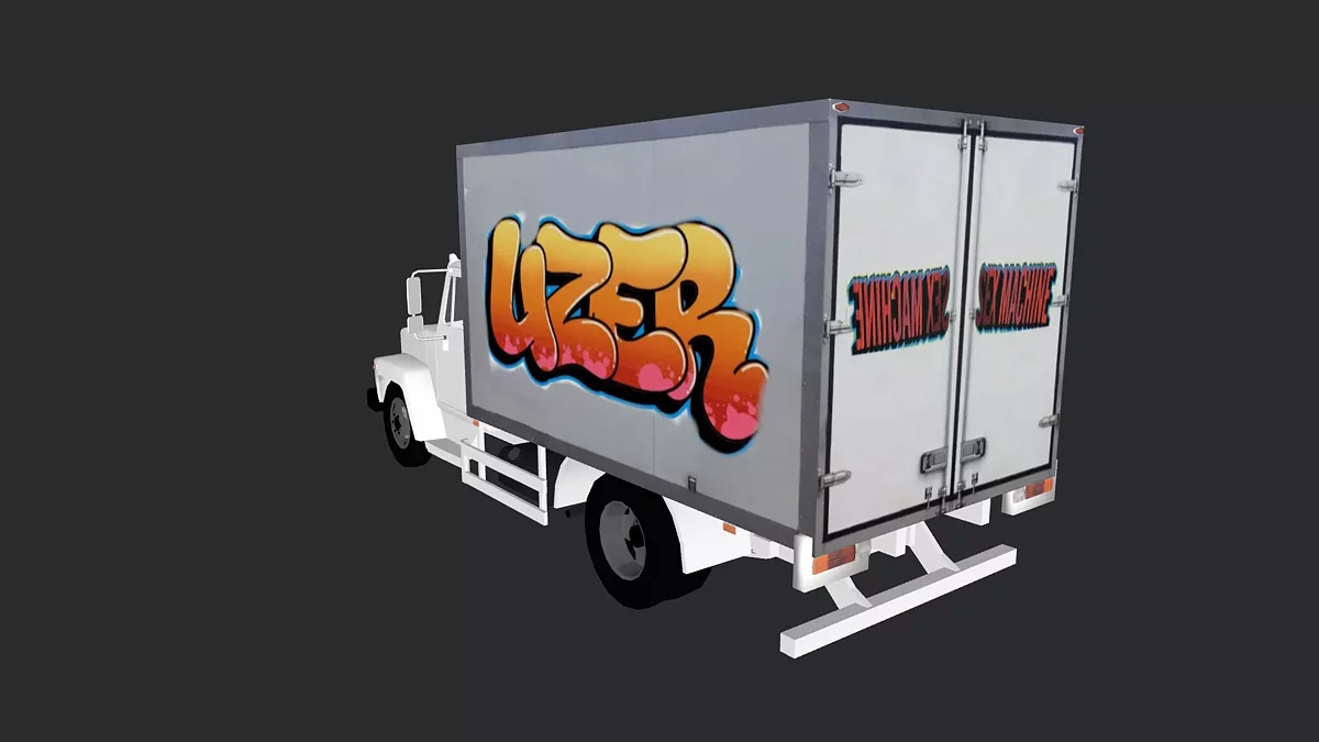 Simple Car Crash Physics Sim — Газ 3309 граффити